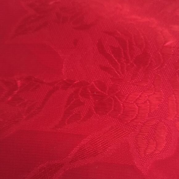 VICTORIA’S SECRET Tunic Top Women's Sz M Red  Sheer Chiffon Long Sleeve Vintage - Picture 10 of 11